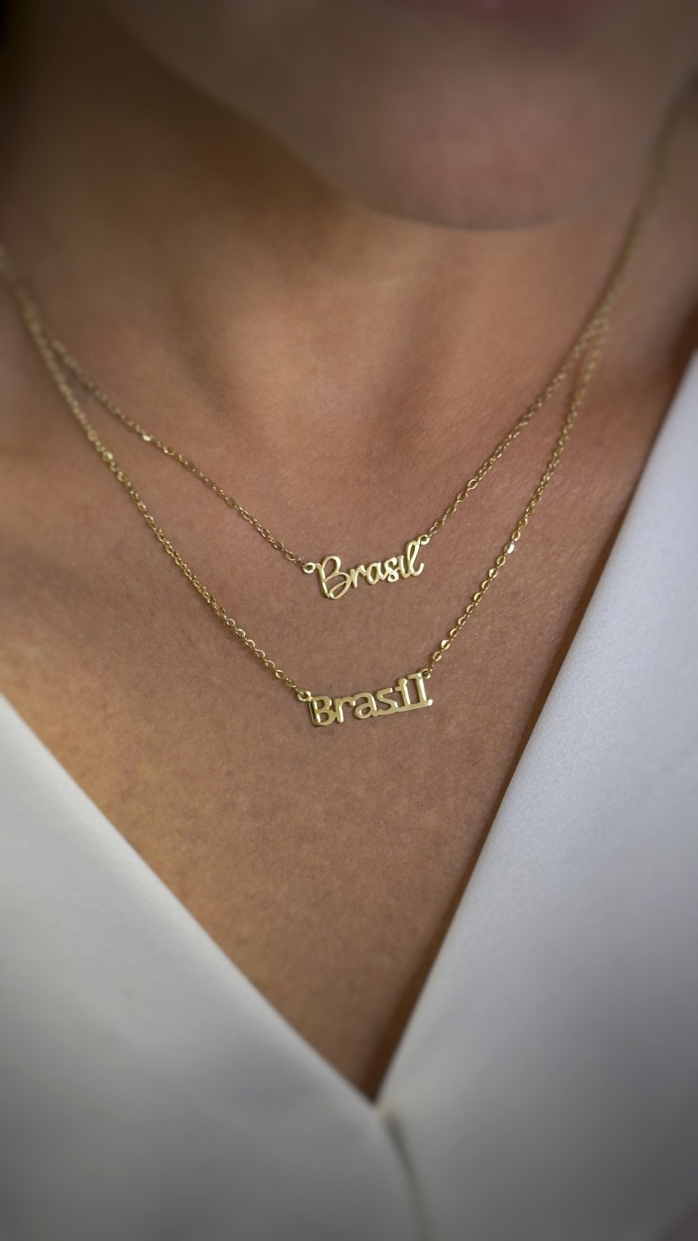 Colar da Copa Brasil Ouro 18k