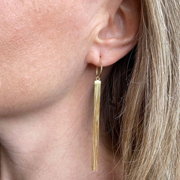 Franja 8 Fios Ouro 18k