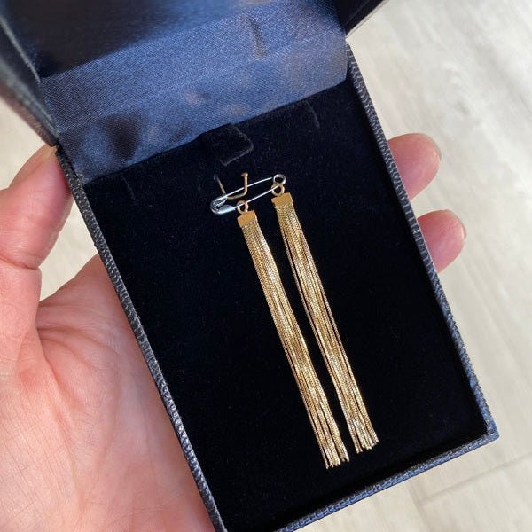 Franja 8 Fios Ouro 18k