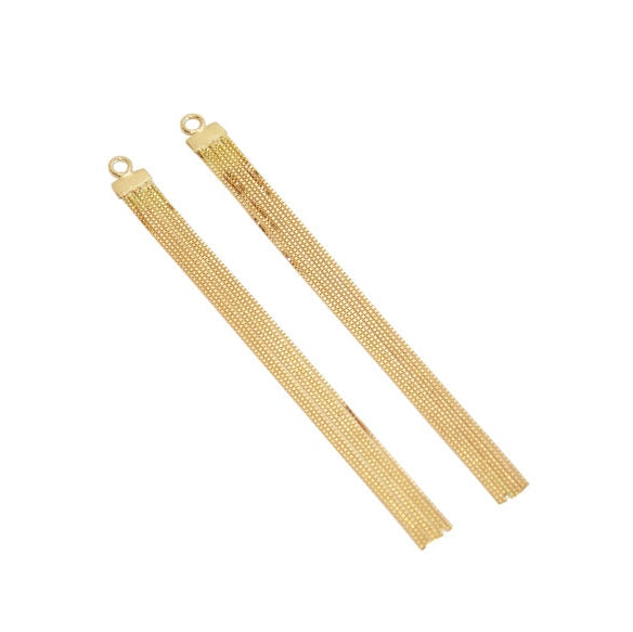 Franja 8 Fios Ouro 18k