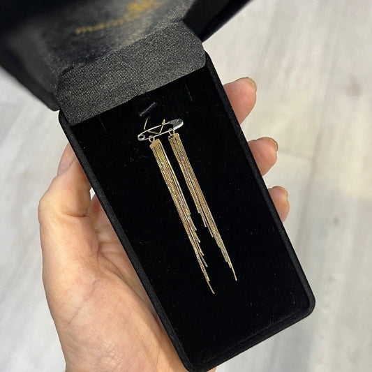 Franja Escadinha 7 Fios Ouro 18k