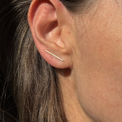 Brinco Earcuff Palito Ouro 18k