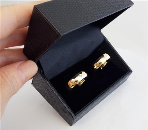 Alianças de Casamento Larga Ouro 18k Diamante