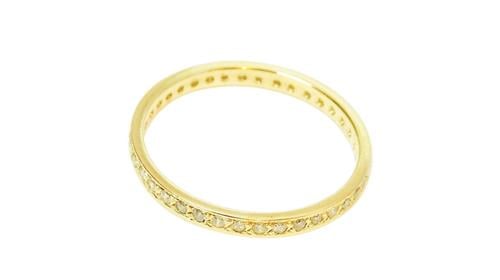 Anel Diamantes Ouro 18k