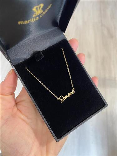 Colar Choker Cartier Nome Ouro 18k