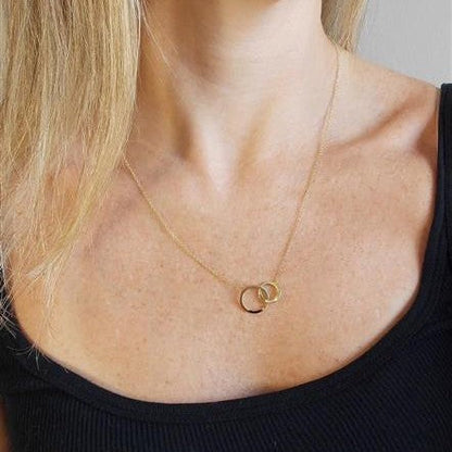 Colar Círculos Ouro 18k