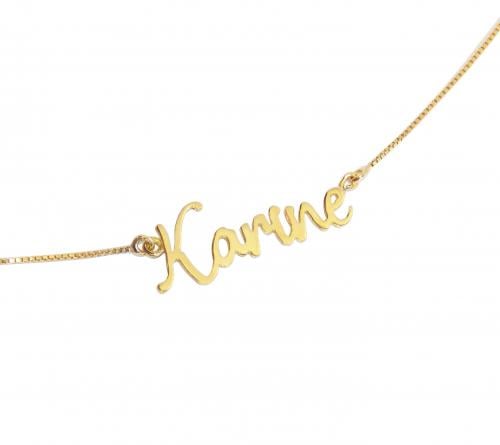 Colar Nome Ouro 18k