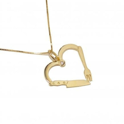 Colar Nutrição Coração Ouro 18k