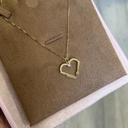 Colar Nutrição Coração Ouro 18k