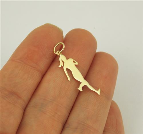 Pingente Corredora Ouro 18k