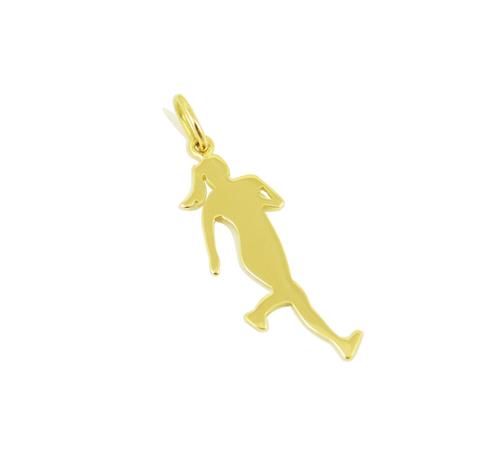 Pingente Corredora Ouro 18k