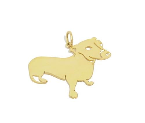 Pingente Dachshund Ouro 18k