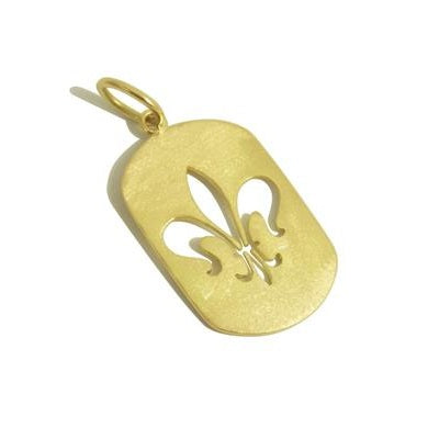 Pingente Flor de Lis Ouro 18k