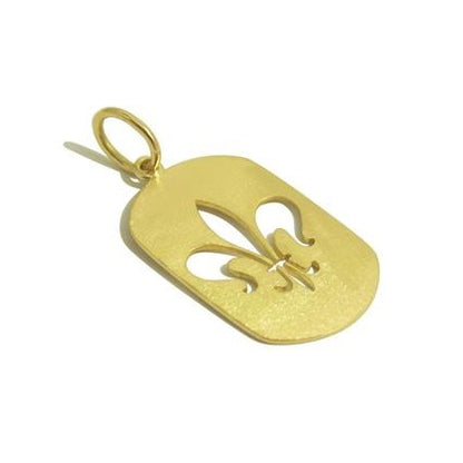 Pingente Flor de Lis Ouro 18k