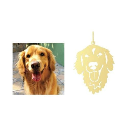 Pingente Golden Retriever Ouro 18k