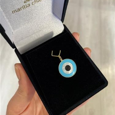 Pingente Olho Grego Ouro 18k