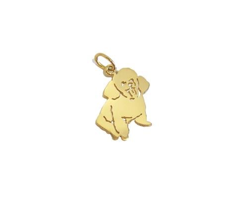 Pingente Poodle Personalizado Ouro 18k