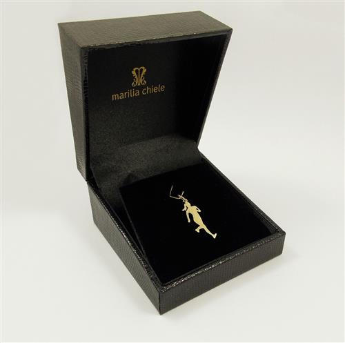 Pingente Corredora Ouro 18k