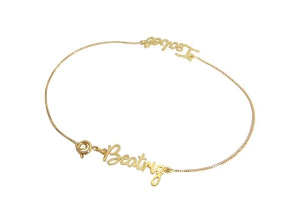 Pulseira Dois Nomes Ouro 18K