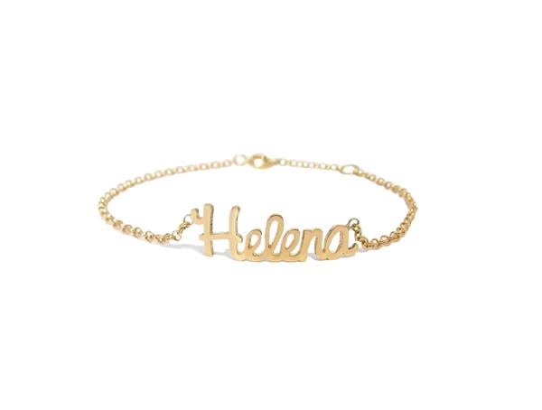 Pulseira Infantil Nome Ouro 18K