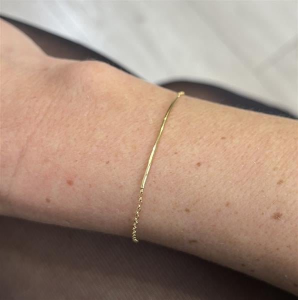 Pulseira Palito Fio Ouro 18k