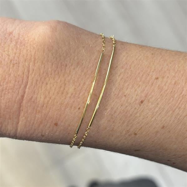 Pulseira Palito Fio Ouro 18k