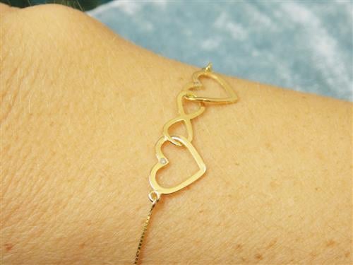 Pulseira Amor Infinito Ouro 18k e Diamantes