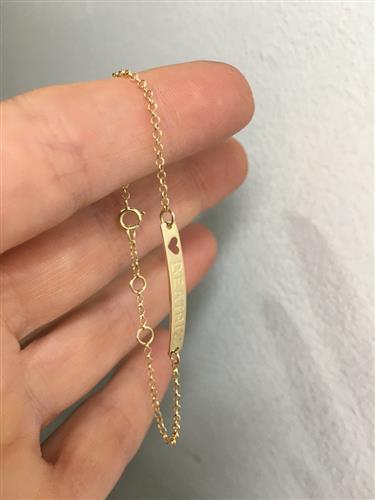 Pulseira Baby Melindrosa Portuguesa Ouro 18K