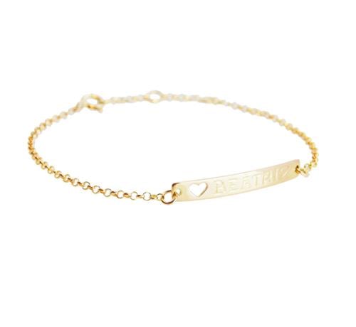 Pulseira Baby Melindrosa Portuguesa Ouro 18K