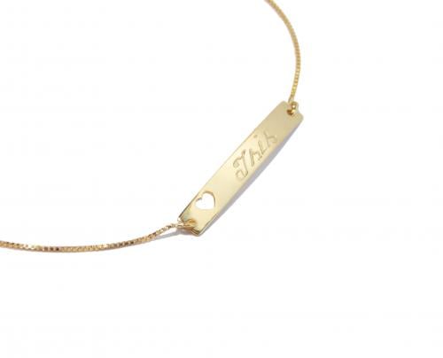 Pulseira Melindrosa Adulto Ouro 18k