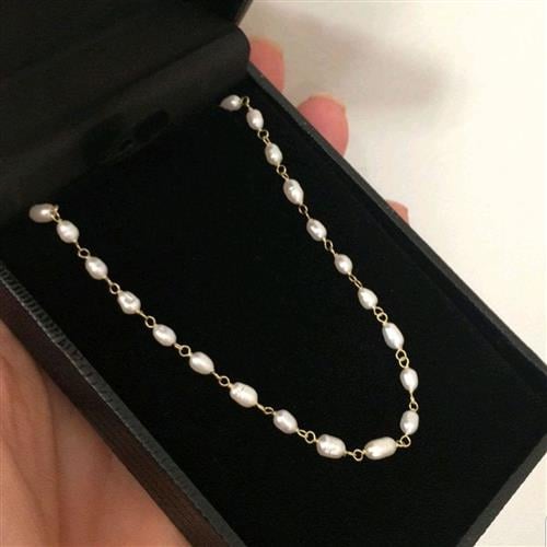 Pulseira ouro 18k com pérolas