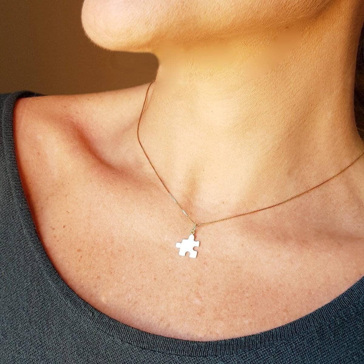 Pingente Autismo Ouro 18k