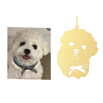 desenho Pingente Bichon ouro 18k