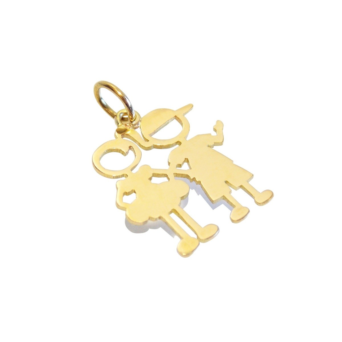 Pingente Casal de Filhos Ouro 18k