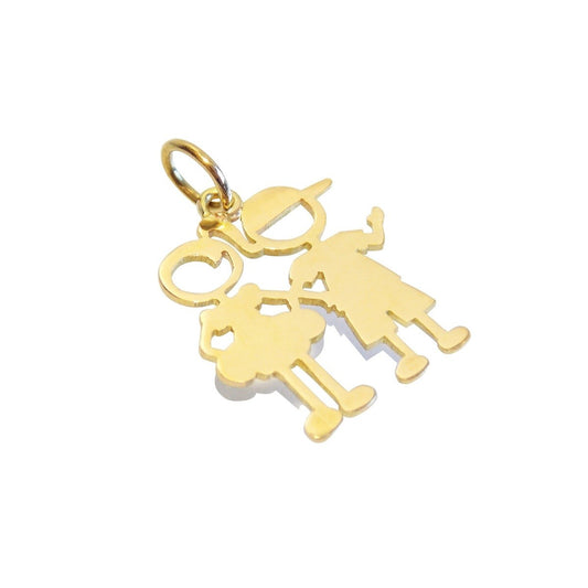 Pingente Casal de Filhos Ouro 18k