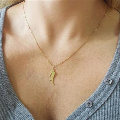 Pingente Corredora Ouro 18k