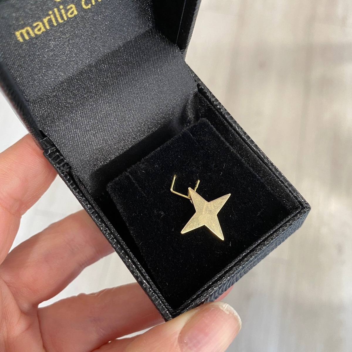 Pingente Estrela 4 Pontas Ouro 18k