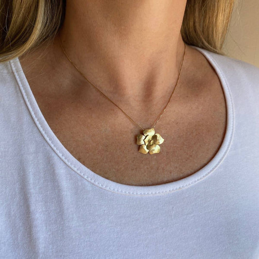 Pingente Flor Ouro 18K