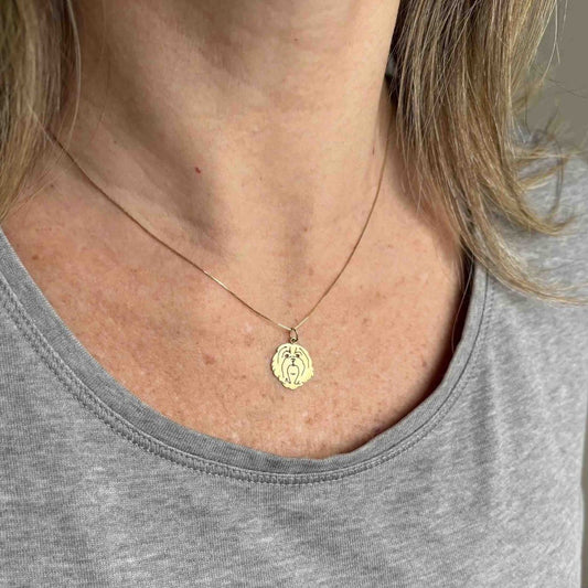 Pingente Lhasa Apso Ouro 18k