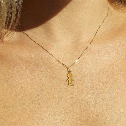 Pingente Menino Ouro 18k