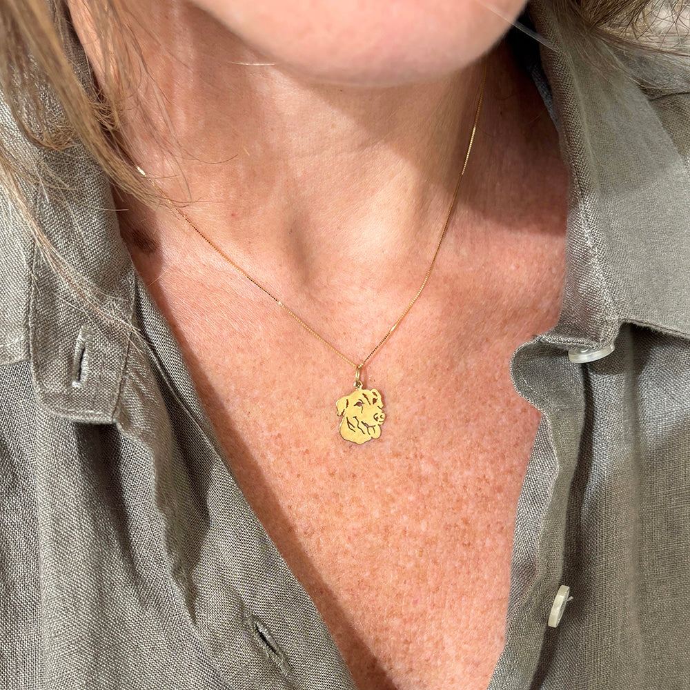 Pingente Pet Vira Lata Ouro 18K