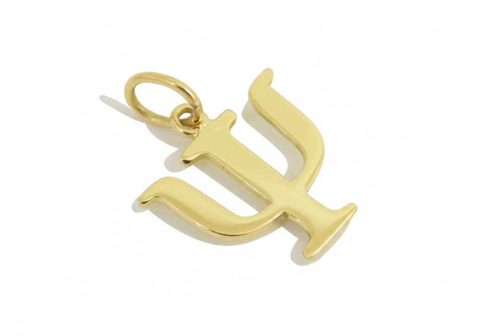 Pingente Psicologia Ouro 18k em fundo branco