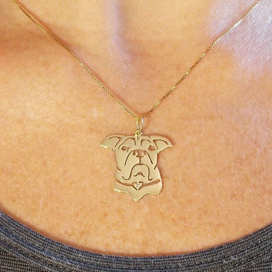 Pingente Pet Boxer Ouro 18k