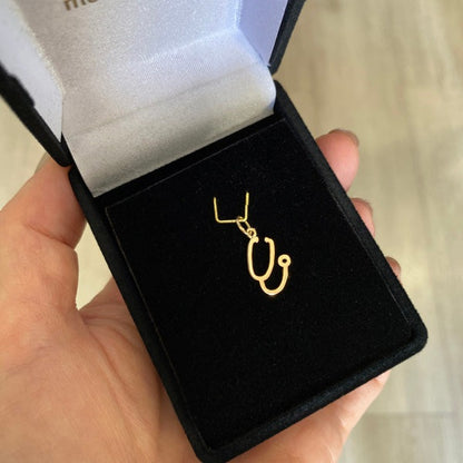 Pingente Estetoscópio 1 Ouro 18k
