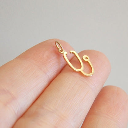 Pingente Estetoscópio 1 Ouro 18k