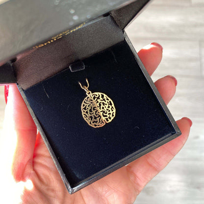 Pingente cerebro Ouro 18k no estojo