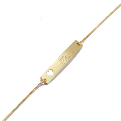 Pulseira de Ouro 18k Melindrosa Adulto