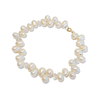 Pulseira de Ouro 18k Pérolas Gotinha