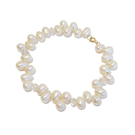 Pulseira de Ouro 18k Pérolas Gotinha