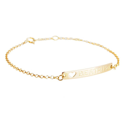Pulseira de Ouro Bebe Melindrosa corrente Portuguesa em fundo branco